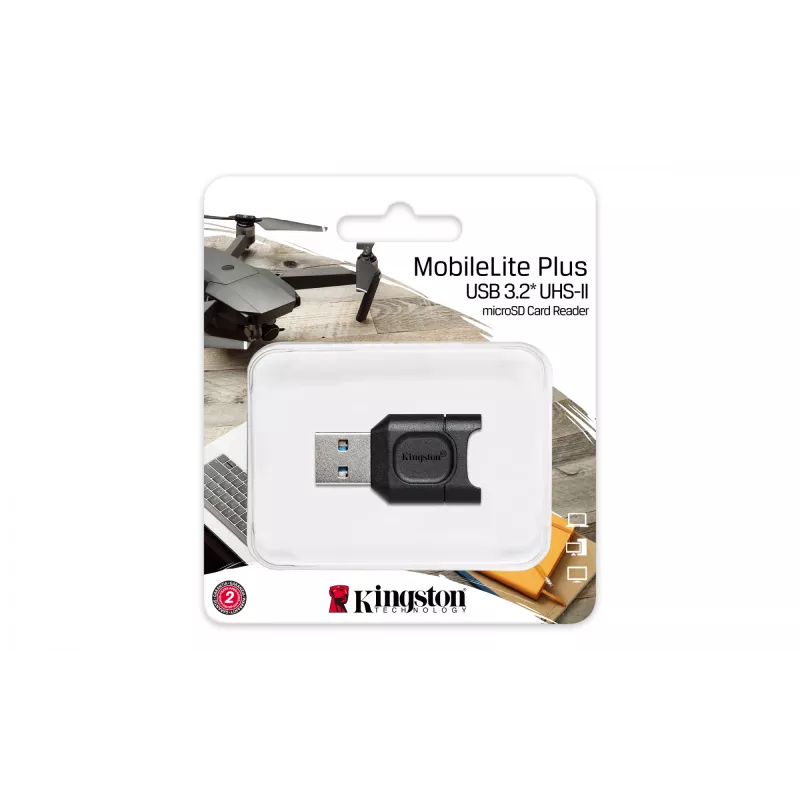Kingston Technology MobileLite Plus Kartenlesegerät USB 3.2 Gen 1 (3.1 Gen 1) Typ-A Schwarz