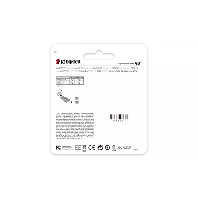 Kingston Technology MobileLite Plus Kartenlesegerät USB 3.2 Gen 1 (3.1 Gen 1) Typ-A Schwarz
