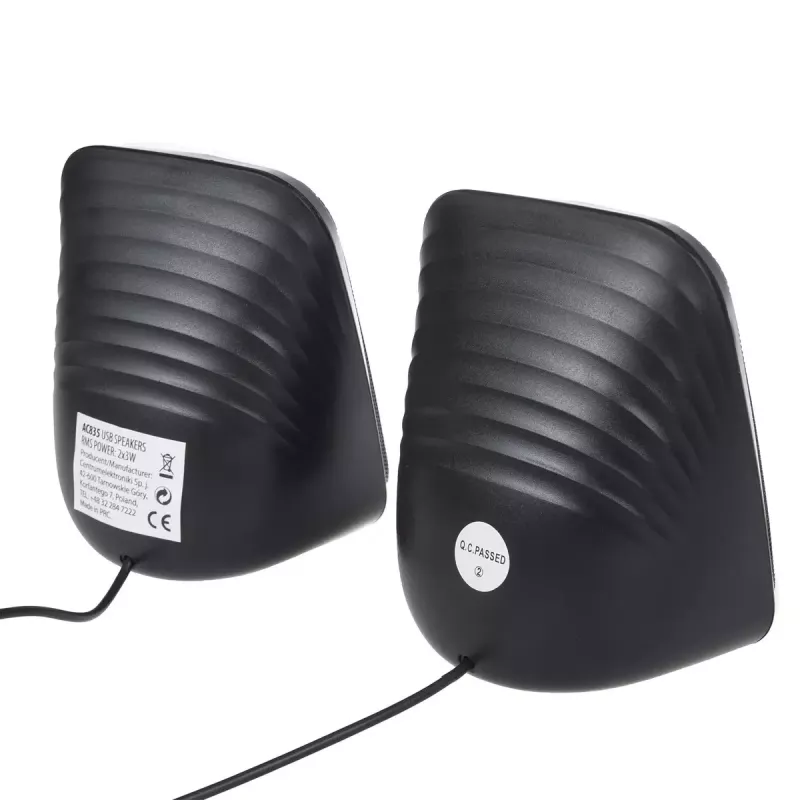 Lautsprecher Audiocore AC835 kabelgebunden 2.0 6 W USB schwarz Tischlautsprecher