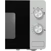 Solo-Mikrowelle Gorenje MO20E1S — 20 l, 800 W, Drehregler, 270 mm Drehteller, Edelstahl/Schwarz