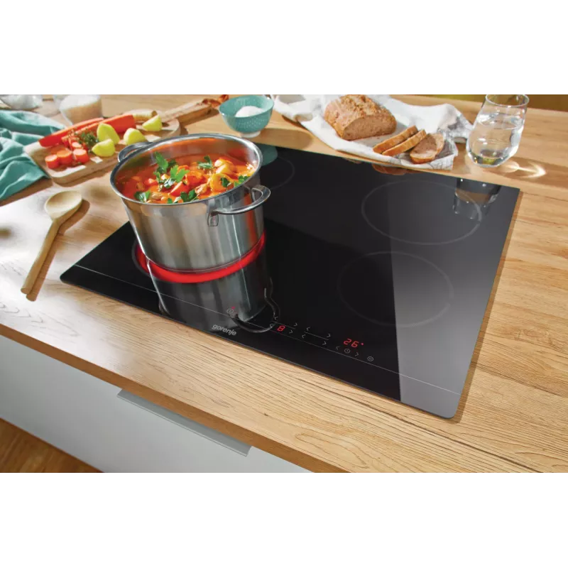 Einbau-Keramikkochfeld Gorenje ECT641BSC, 60 cm, 4 Zonen, Touch-Steuerung, schwarz