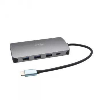 Docking Station i-tec Metal USB-C Travel Nano Dock HDMI/VGA mit LAN + Power Delivery 100 W