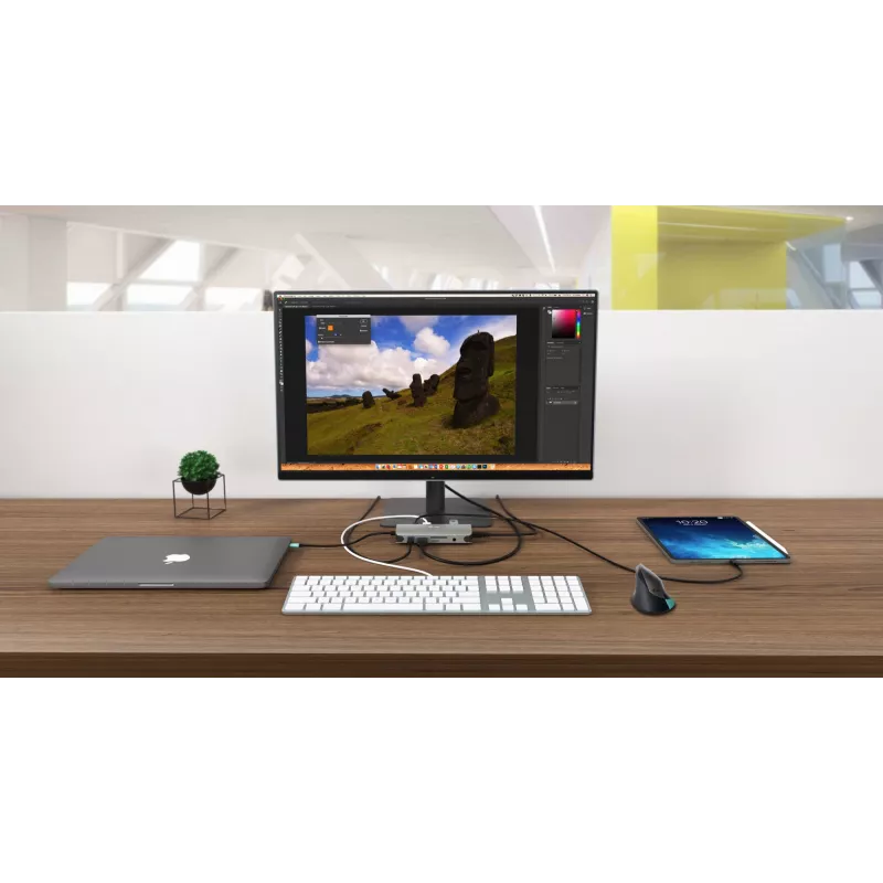 Docking Station i-tec Metal USB-C Travel Nano Dock HDMI/VGA mit LAN + Power Delivery 100 W