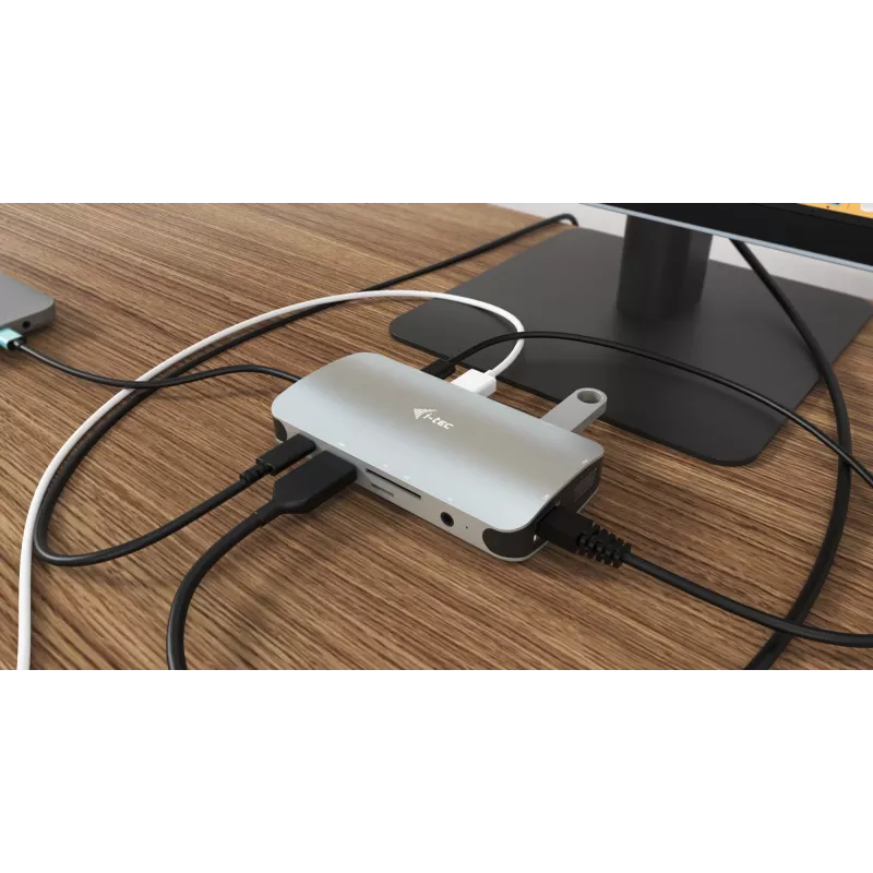 Docking Station i-tec Metal USB-C Travel Nano Dock HDMI/VGA mit LAN + Power Delivery 100 W