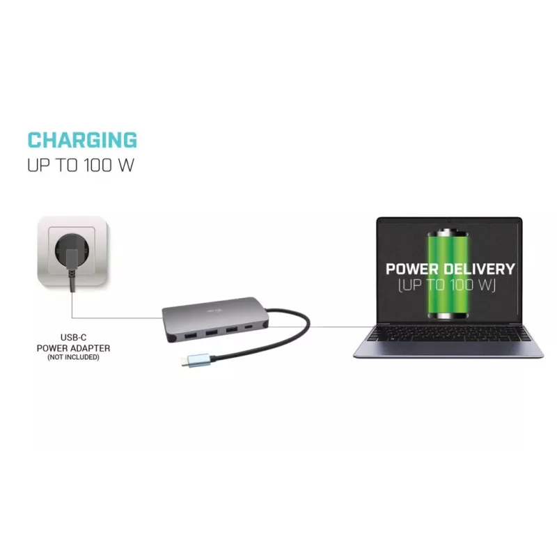 Docking Station i-tec Metal USB-C Travel Nano Dock HDMI/VGA mit LAN + Power Delivery 100 W