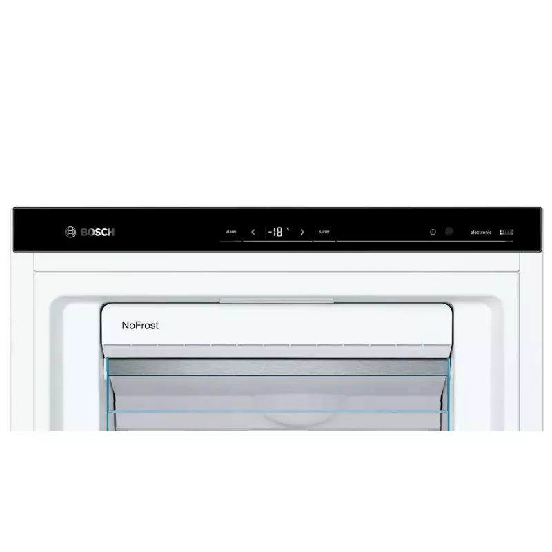Gefrierschrank Bosch Serie 6 GSN51AWDV Standgerät 290 L, NoFrost, LED, Türanschlag wechselbar, A–G Energieeffizienzklasse D