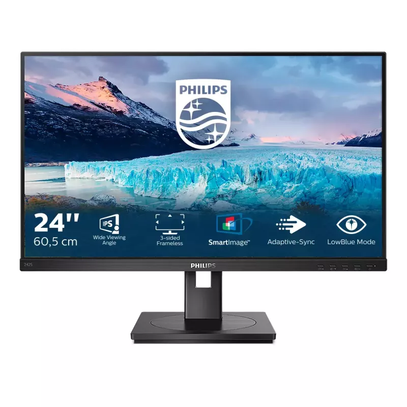 Philips S Line 242S1AE/00 Computer Monitor 60,5 cm (23,8 Zoll) 1920 x 1080 Pixel Full HD LED Schwarz