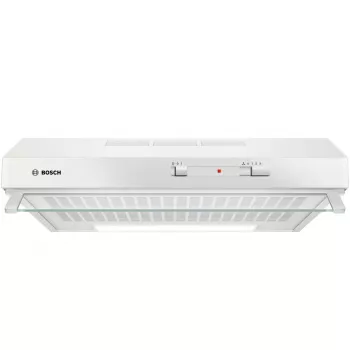 Wandhaube Bosch Serie 2 DUL62FA21, 600 mm, weiß, 3 Stufen, 250 m³/h, Vliesfilter