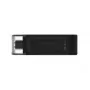 Kingston Technology DataTraveler 64GB USB-C 3.2 Gen 1 70, 64 GB, USB Type-C, 3.2 Gen 1 (3.1 Gen 1), Cap, 7 g, Schwarz