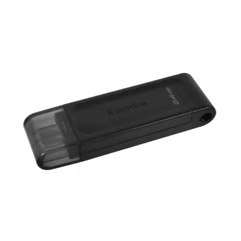 Kingston Technology DataTraveler 64GB USB-C 3.2 Gen 1 70, 64 GB, USB Type-C, 3.2 Gen 1 (3.1 Gen 1), Cap, 7 g, Schwarz