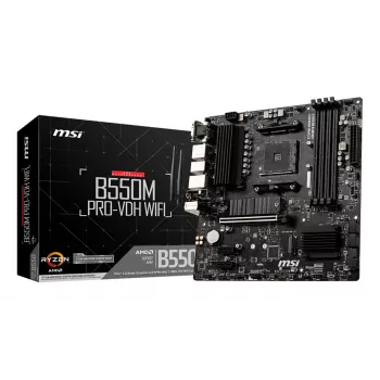 MSI B550M PRO-VDH WIFI Mainboard AMD B550 Sockel AM4 micro ATX