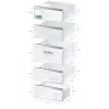 Standgefrierschrank Bosch Serie 6 GSN54AWDV — 328 L netto, NoFrost, FastFreeze, LED-Display, Weiß
