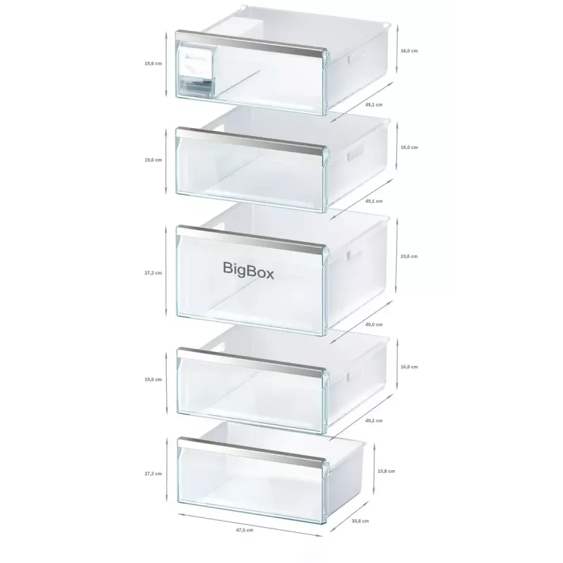 Standgefrierschrank Bosch Serie 6 GSN54AWDV — 328 L netto, NoFrost, FastFreeze, LED-Display, Weiß