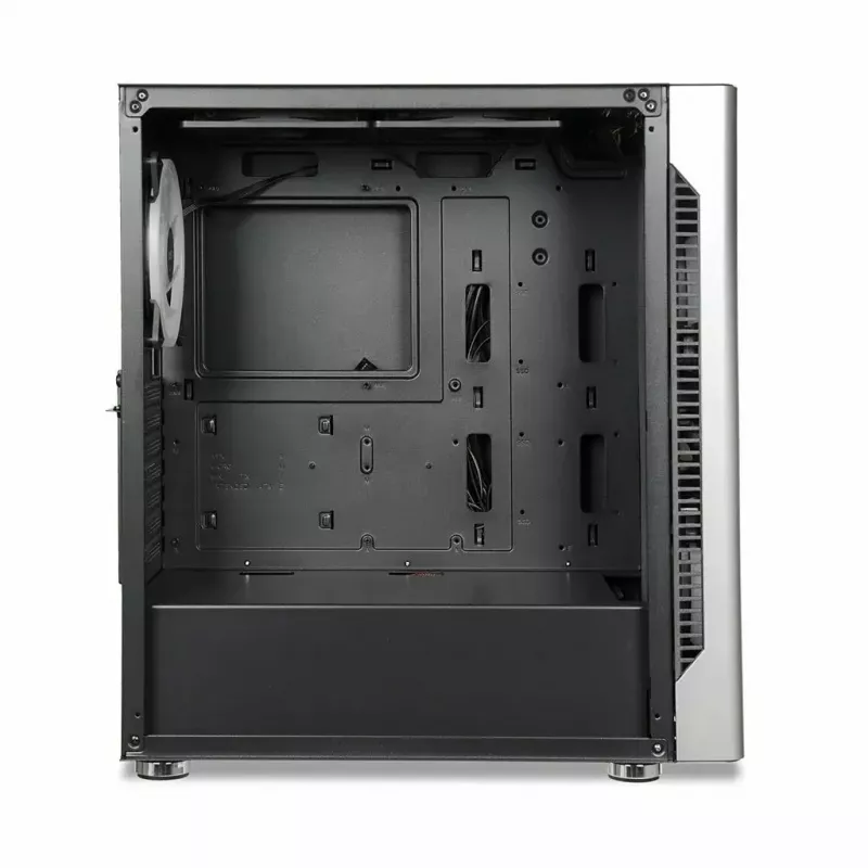 PC-Gehäuse IBOX Chiron ZH68 Gaming, ATX Midi-Tower, EATX-Support, schwarz, Seitenfenster, Beleuchtung