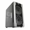 PC-Gehäuse IBOX Chiron ZH68 Gaming, ATX Midi-Tower, EATX-Support, schwarz, Seitenfenster, Beleuchtung