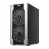 PC-Gehäuse IBOX Chiron ZH68 Gaming, ATX Midi-Tower, EATX-Support, schwarz, Seitenfenster, Beleuchtung