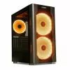 PC-Gehäuse IBOX Chiron ZH68 Gaming, ATX Midi-Tower, EATX-Support, schwarz, Seitenfenster, Beleuchtung