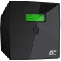 Unterbrechungsfreie Stromversorgung Grün Cell UPS08 — Line-Interactive 700 W / 230 V, 4× IEC-Steckdosen, USB, RJ-45, 12 V 7 Ah Akku, Tower, schwarz