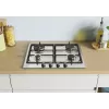 Candy Idea CHG6BR4WX Edelstahl Einbau-Gaskochfeld 60 cm 4 Zonen