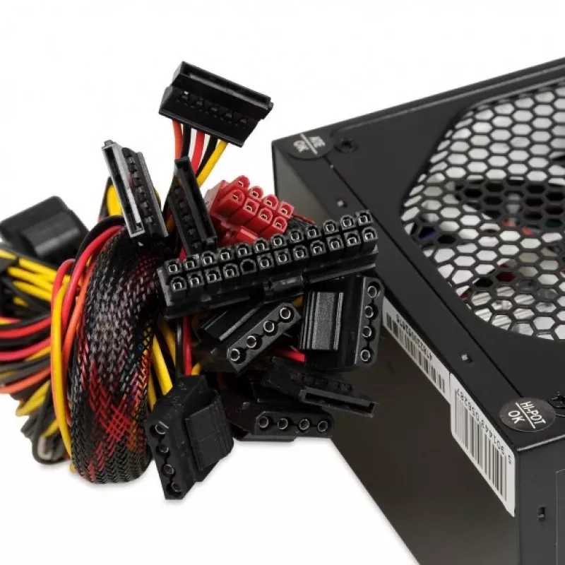 Netzteil IBOX iBox Aurora 500 W 20+4 Pin ATX, 140-mm-Lüfter, weiß