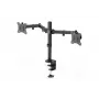 DIGITUS Univer.dual Monitor Clamp Mount 17-32in 2x 8kg (max.) Schwarz