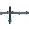 DIGITUS Univer.dual Monitor Clamp Mount 17-32in 2x 8kg (max.) Schwarz