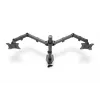 DIGITUS Univer.dual Monitor Clamp Mount 17-32in 2x 8kg (max.) Schwarz