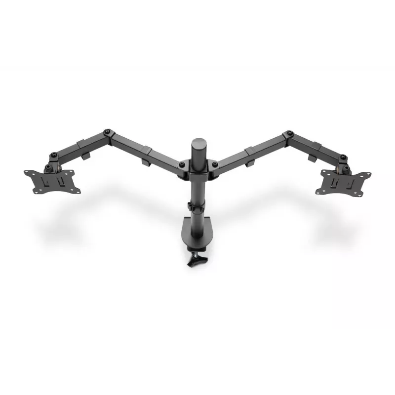 DIGITUS Univer.dual Monitor Clamp Mount 17-32in 2x 8kg (max.) Schwarz