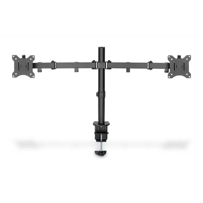 DIGITUS Univer.dual Monitor Clamp Mount 17-32in 2x 8kg (max.) Schwarz