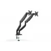 DIGITUS Universal Dual Monitor Mount Gas Spring Clamp 17-32in 2x 9kg
