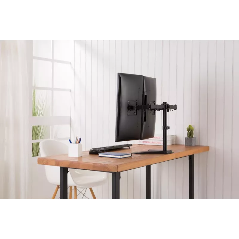 DIGITUS Universal Dual Monitor Stand 17–32 Zoll 2x 8 kg (max.) Schwarz