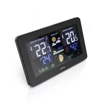 Batteriebetriebene Wetterstation Hama Premium Black 00186380