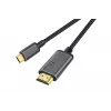 DIGITUS USB-C - HDMI Adapter, 2m 4K/30Hz, schwarz, Metallgehäuse