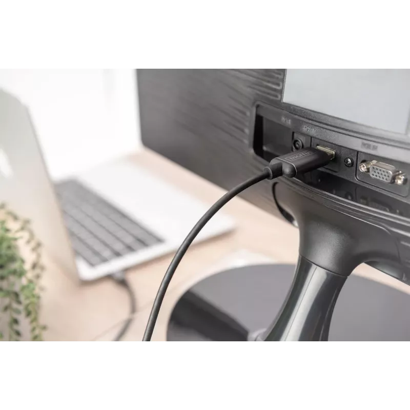 DIGITUS USB-C - HDMI Adapter, 2m 4K/30Hz, schwarz, Metallgehäuse