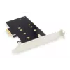 DIGITUS M.2 NGFF/NVMe SSD PCI-Express-Erweiterungskarte unterstützt B-, M- und B+M-Key, Größen 80, 60, 42 und 30 mm