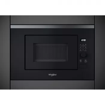 Einbau-Grill-Mikrowelle WHIRLPOOL WMF201G, 800 W, 20 L, Edelstahl/Schwarz