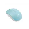 NATEC Maus Natec Toucan Wireless 1600dpi Optisch Weiß Blau