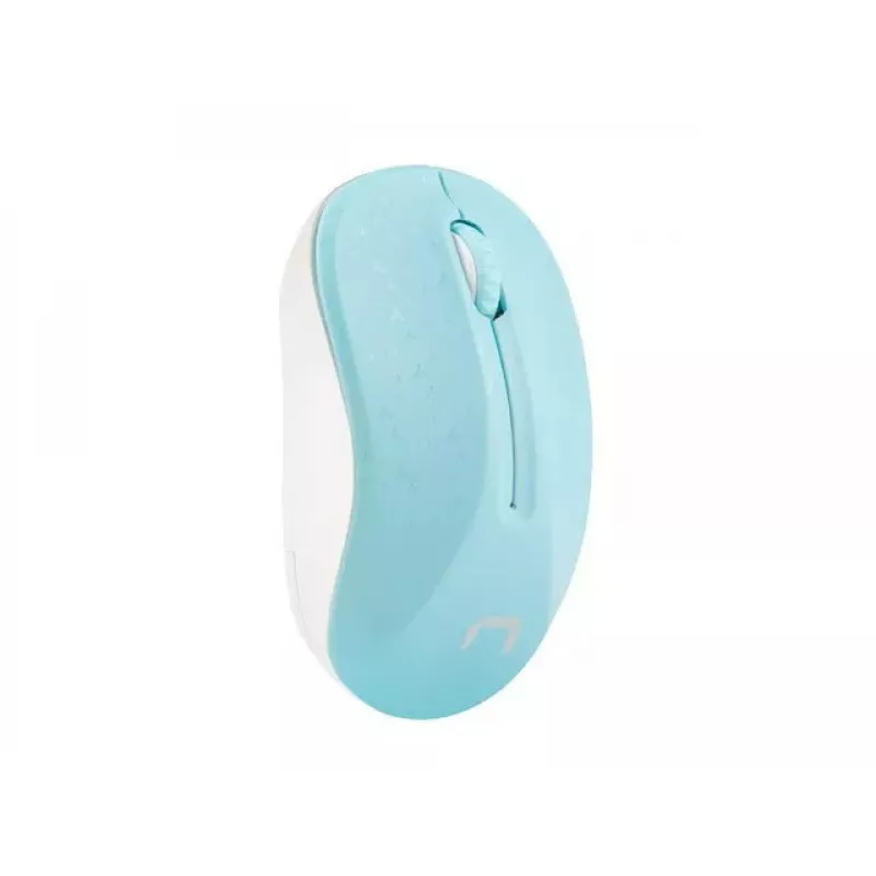 NATEC Maus Natec Toucan Wireless 1600dpi Optisch Weiß Blau