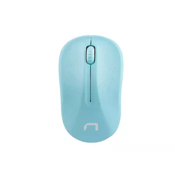 NATEC Maus Natec Toucan Wireless 1600dpi Optisch Weiß Blau