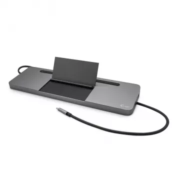 i-tec Metall USB-C Ergonomische 4K 3x Display Dockingstation + Power Delivery 85 W
