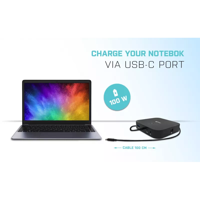 i-tec USB-C Dual Display Docking Station mit Power Delivery 100 W