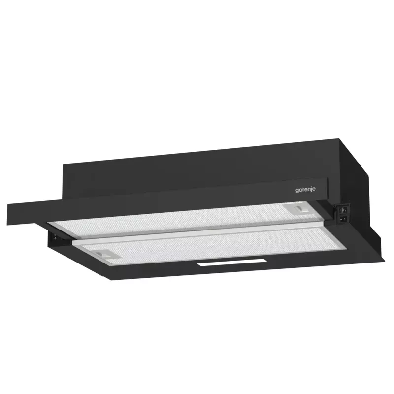 Gorenje TH60E3B Dunstabzugshaube Unterbau (Ausziehbar) Schwarz 350 m³/h