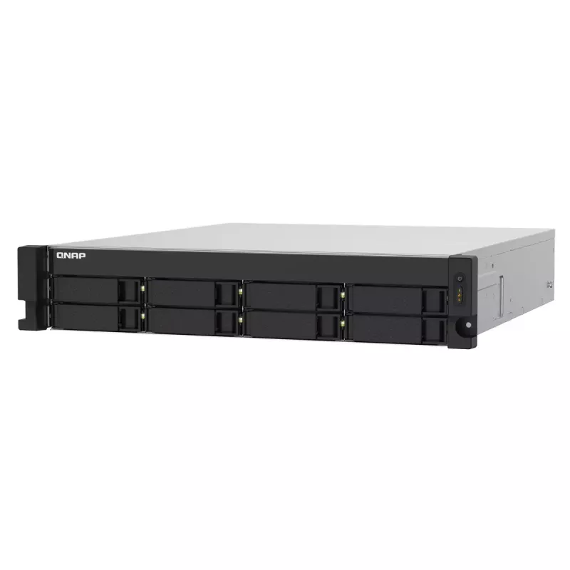 QNAP TS-832PXU NAS Rack (2U) Annapurna Labs AL324 4 GB DDR4 0 TB QNAP Turbo System Aluminium, Schwarz