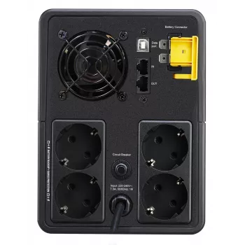 APC Back-UPS, 1600VA, Tower, 230V, 4x CEE 7/7 Schuko-Steckdosen, AVR