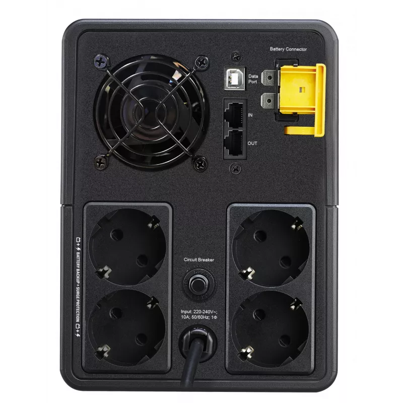APC Back-UPS, 2200VA, Tower, 230V, 4x CEE 7/7 Schuko-Steckdosen, AVR