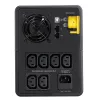 APC Back-UPS, 1600VA, Tower, 230V, 6x IEC C13-Ausgänge, AVR, Line-Interactive, 1,6 kVA, 900 W, Sinus, 140 V, 300 V