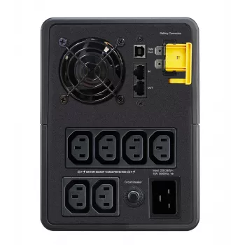 APC Back-UPS, 2200VA, Tower, 230V, 6x IEC C13 Steckdosen, AVR, Line-Interactive, 2,2 kVA, 1200 W, Sinus, 140 V, 300 V