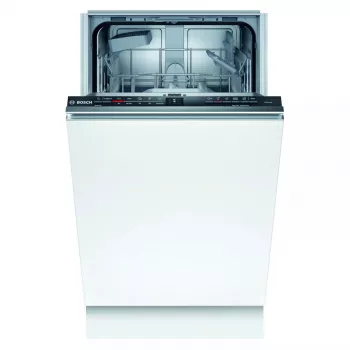 Einbau-Geschirrspüler Bosch Serie 2 SPV2IKX10E, schmal 45 cm, 9 Maßgedecke, 48 dB, 5 Programme, Edelstahl-Innenbehälter