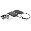 GEMBIRD USB 3.1 2,5-Zoll SATA HDD-Gehäuse mit Typ-C-Anschluss, gebürstetes Aluminium - Schwarz