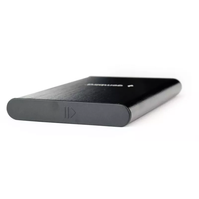 GEMBIRD USB 3.1 2,5-Zoll SATA HDD-Gehäuse mit Typ-C-Anschluss, gebürstetes Aluminium - Schwarz
